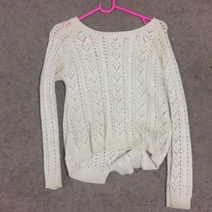 Gold and white sweater